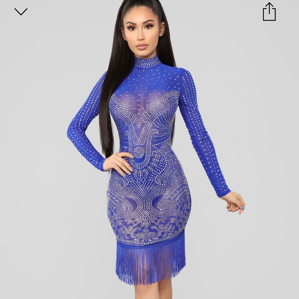Rhinestone Midi Dress